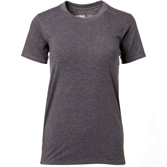 RIP-IT Women's Charcoal Softball Crew Tee with Adira - Picture 1 of 9